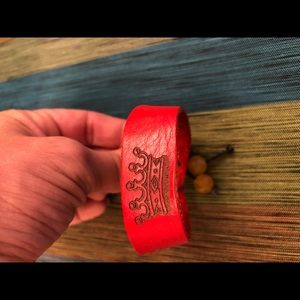 ❣️Red leather wristlet ❣️